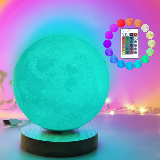 3D Rotating Moon Lamp With Remote Control