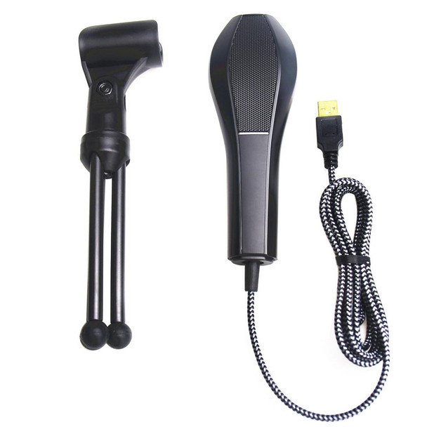 Yanmai Q5 USB 2.0 Game Studio Condenser Sound Recording Microphone with Holder, Compatible with PC and Mac for  Live Broadcast Show, KTV, etc.(Black)