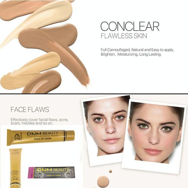 Face Makeup Concealer Waterproof Makeup Foundation Corrector Cover Concealer Contour Palette Cream Skin Concealer(DDC 224)