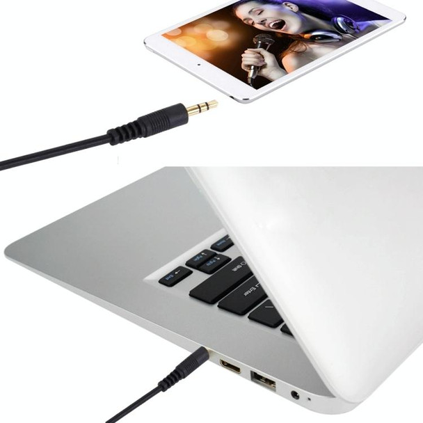 Aux Cable, 3.5mm Male Mini Plug Stereo Audio Cable, Length: 3m (Black + Gold Plated Connector)