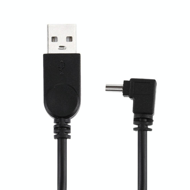 90 Degree Angle Elbow Mini USB to USB Data / Charging Cable, Length: 28cm