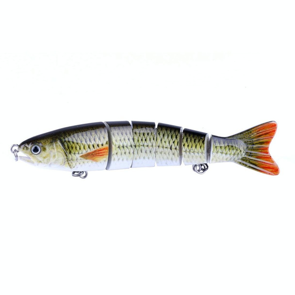 HENGJIA JM026 6# 12.7cm 22g Multi-section Plastic Hard Baits Artificial Fishing Lures with Treble Hook, Random Color Delivery