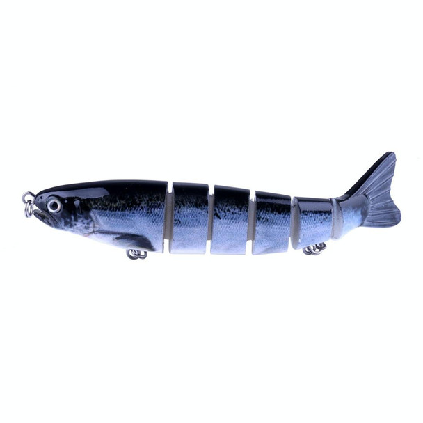 HENGJIA JM026 6# 12.7cm 22g Multi-section Plastic Hard Baits Artificial Fishing Lures with Treble Hook, Random Color Delivery