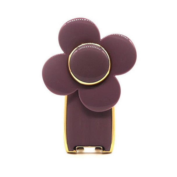 Flower Big Windmill Mobile Phone Ring Bracket Multifunctional Paste Type Rotating Lazy Bracket(Purple)