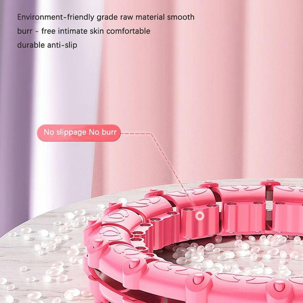 Smart Thin Waist Ring Women Will Not Fall Off Detachable Abdominal Ring Fitness Equipment, Size: 27 Knots(Pink)
