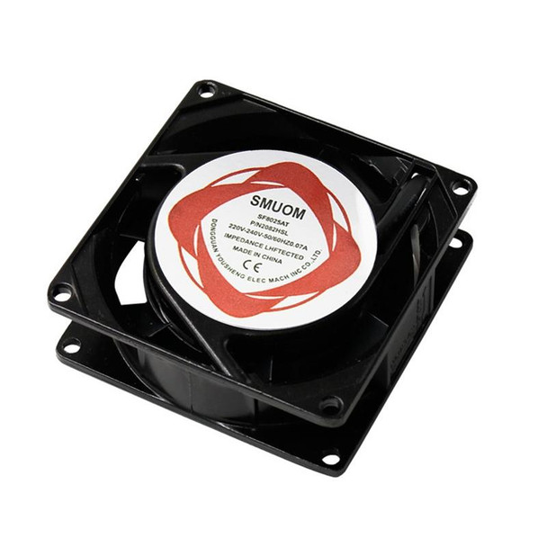 SMUOM SF8025AT 110V Oil Bearing 8cm Silent Chassis Cabinet Cooling Fan