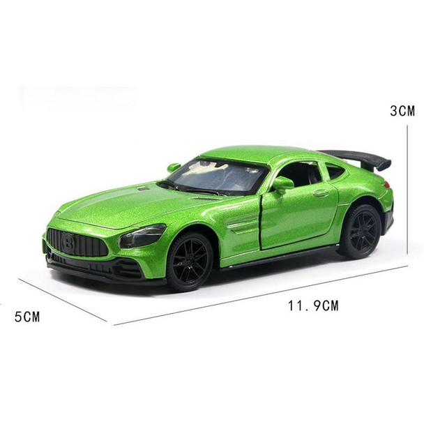 1:36 Three-door Open Alloy Sports Car Model Pull Back Car Boy Toy(Gem Black)