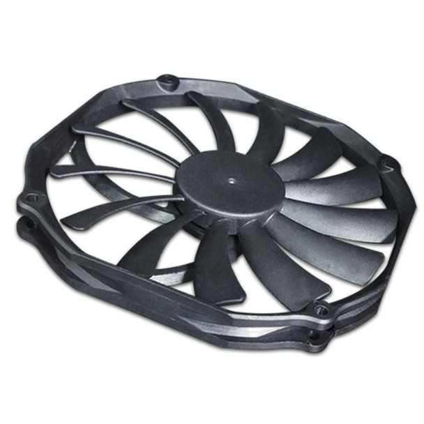 FANNER Ice Soul F14015 4PIN PWM Ultra-thin Chassis Fan Desktop Computer Radiator(Black)