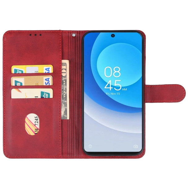 For Tecno Camon 20 Pro 4G Leatherette Phone Case(Red)