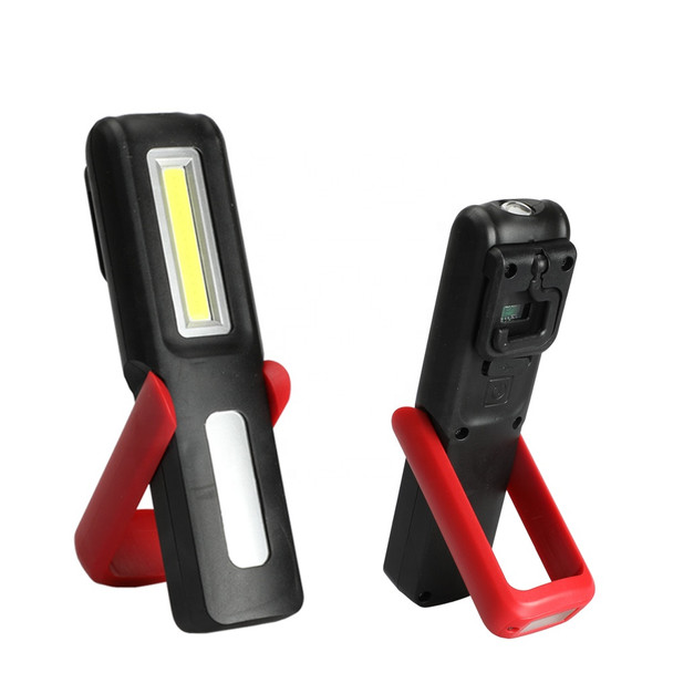 Portable COB LED Flashlight Rechargeable Magnet LED Work Light