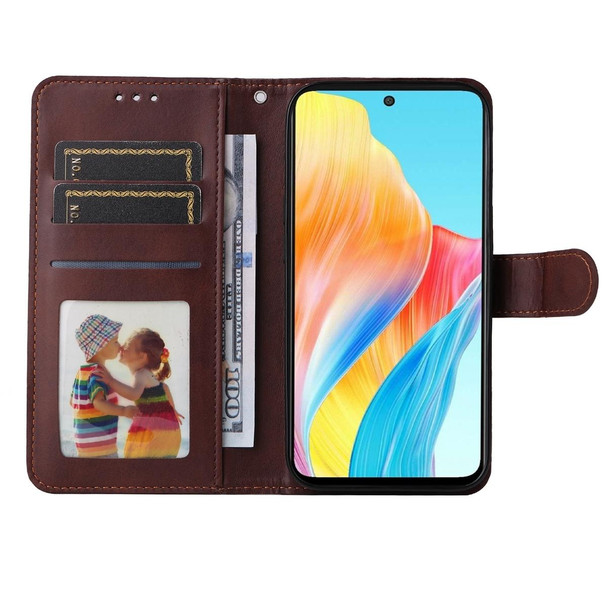 For OPPO A1 5G Classic Calf Texture Flip Leatherette Phone Case(Brown)