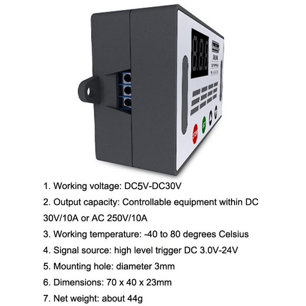 Deek-Robot DDC-432 Delay Relay Switch DC5V-30V Dual MOS Tube Digital Display Time Relay Controller
