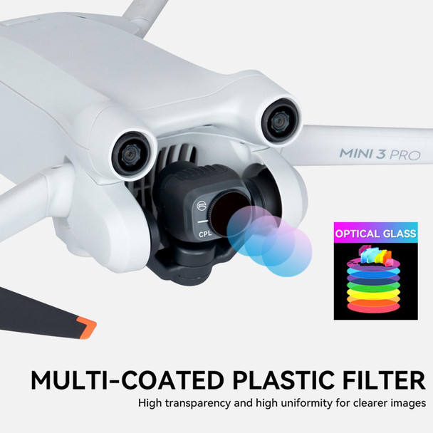 For DJI Mini 3 Pro RCSTQ PL Filters Drone Accessoires 6 In 1 UV+CPL+ND/PL 8/16/32/64 