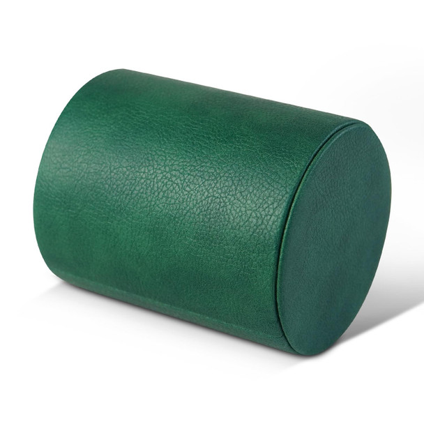 PU Leather Tool Storage Box Desktop Pen Holder(Dark Green)