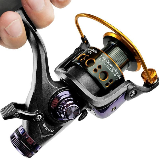 YUMOSHI MG60 Double Unloading Metal Head Front and Rear Brake Fishing Reel