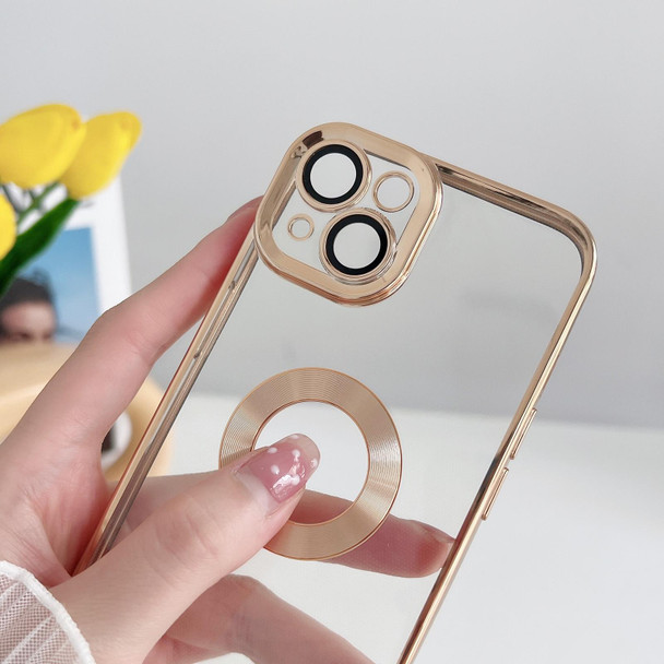 Electroplating CD Texture Transparent Case For iPhone 11 Pro(Gold)