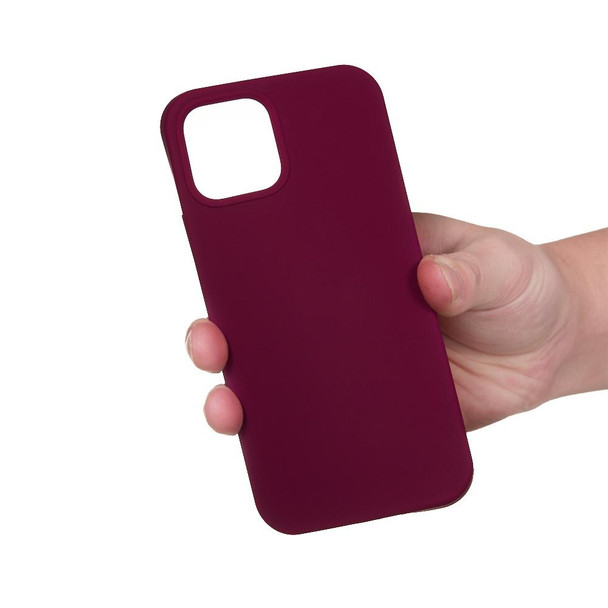 For iPhone 15 Pro Max Solid Color Silicone Phone Case(Violet)