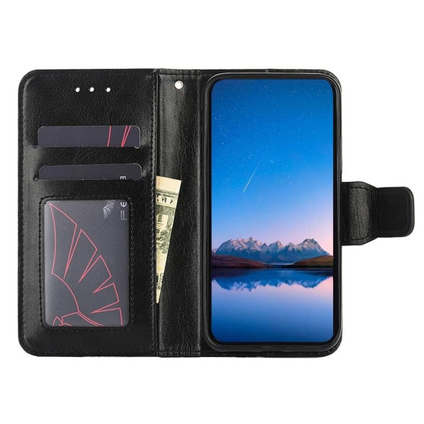 For vivo iQOO Neo 8 / 8 Pro 5G Crystal Texture Leatherette Phone Case(Black)