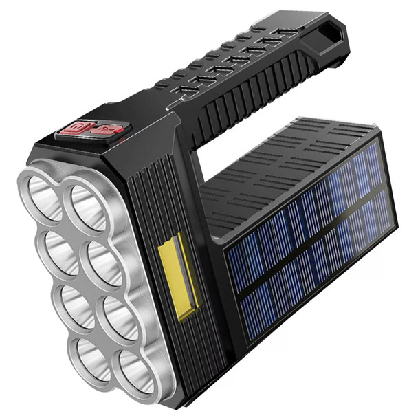 USB Solar Rechargeable Flashlight 6LED