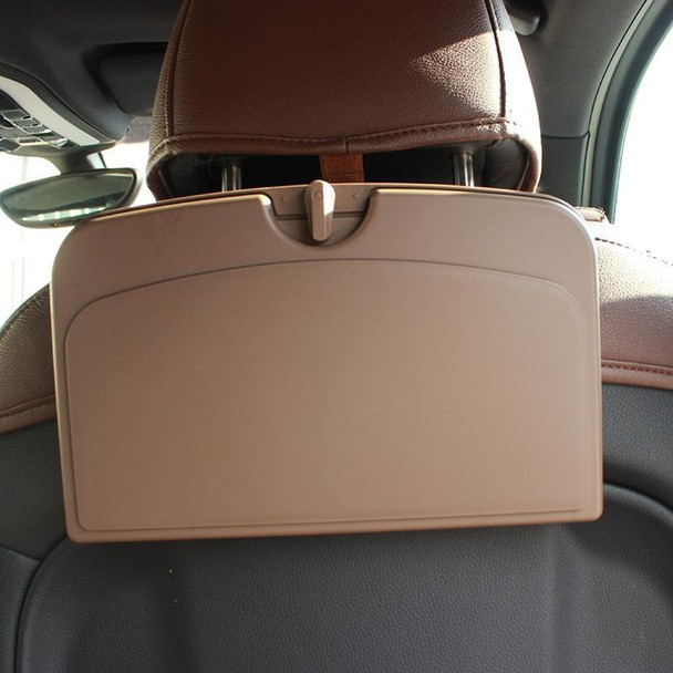 Car Seat Back Sundries And Beverage Storage Tray(Brown)