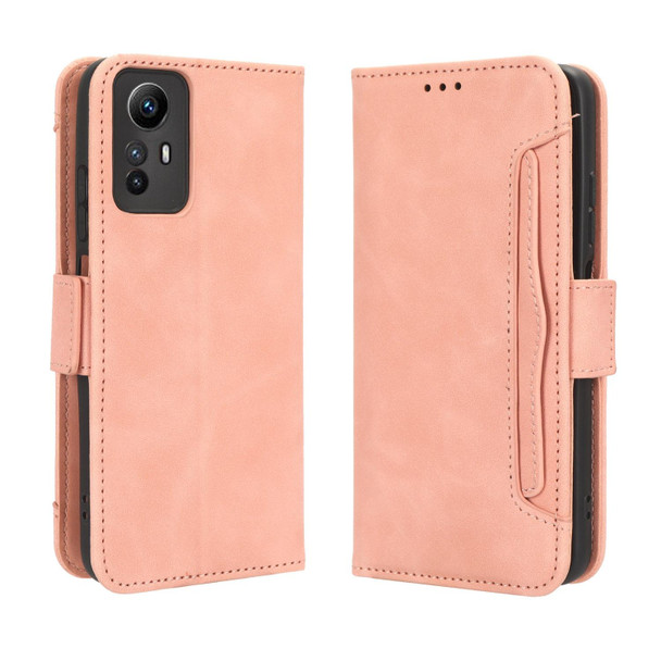 For Xiaomi Redmi Note 12S 4G Skin Feel Calf Texture Card Slots Leather Phone Case(Pink)