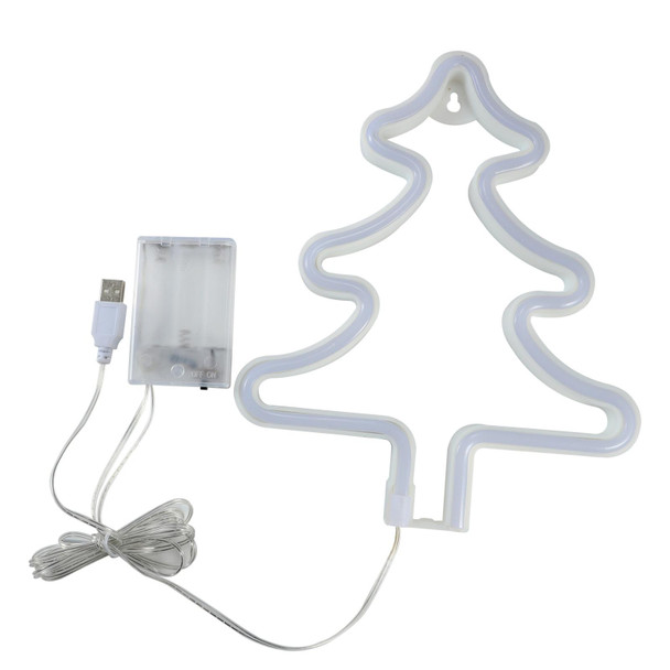 Christmas Decoration Neon Lights Wall-Mounted Ornaments, Spec: Bell-Warm Light