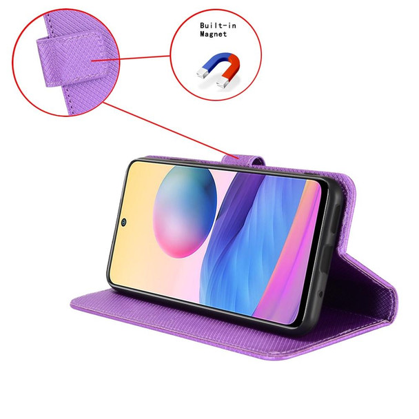For Tecno Camon 20 Premier 5G Diamond Texture Leatherette Phone Case(Purple)