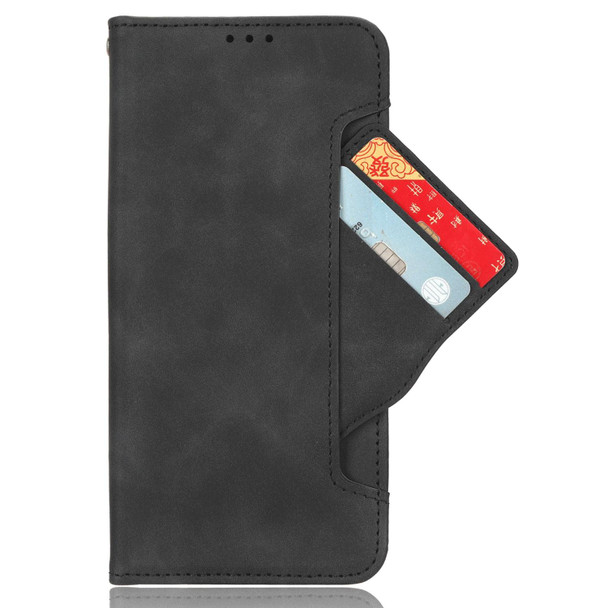 For ZTE Blade L220 Skin Feel Calf Texture Card Slots Leather Phone Case(Black)
