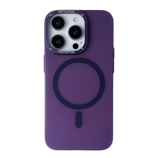 For iPhone 12 Pro Frosted PC MagSafe TPU Phone Case(Purple)