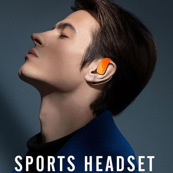 T22 TWS Wireless Bluetooth Headphones Ear Clip Air Conduction Noise Reduction Headset(Orange Blue)