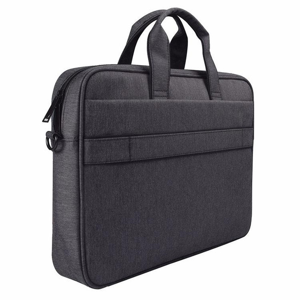 DJ03 Waterproof Anti-scratch Anti-theft One-shoulder Handbag for 15.6 inch Laptops, with Suitcase Belt(Black)