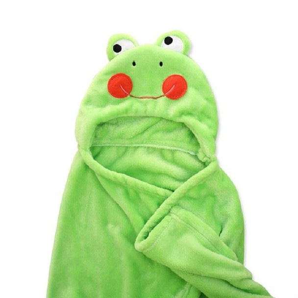 Baby Animal Shape Hooded Cape Bath Towel, Size:10075cm(Red-Faced Frog)