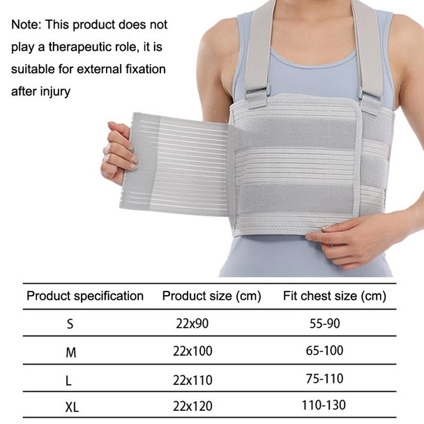 S Shoulder Rib Fracture Fixation Belt Post-cardiothoracic Chest Girdle