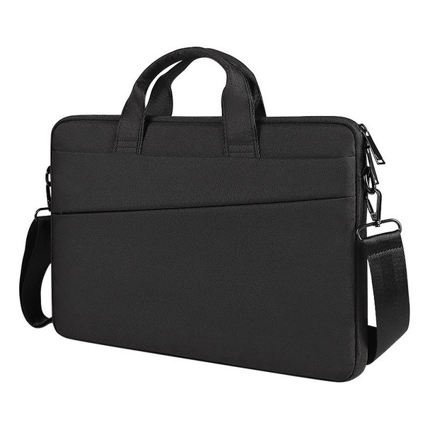 For 13.3 inch ST01S Waterproof Oxford Laptop Diagonal Shoulder Handbag(Black)