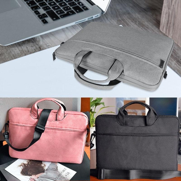 ST01S Waterproof Oxford Cloth Hidden Portable Strap One-shoulder Handbag for 15.6 inch Laptops (Dark Gray)