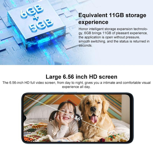 Honor Play 40C 5G, 6GB+128GB, 108MP Camera, 6.56 inch MagicOS 7.1 Snapdragon 480 Plus Octa Core up to 2.2GHz, Network: 5G, Not Support Google Play(Sky Blue)