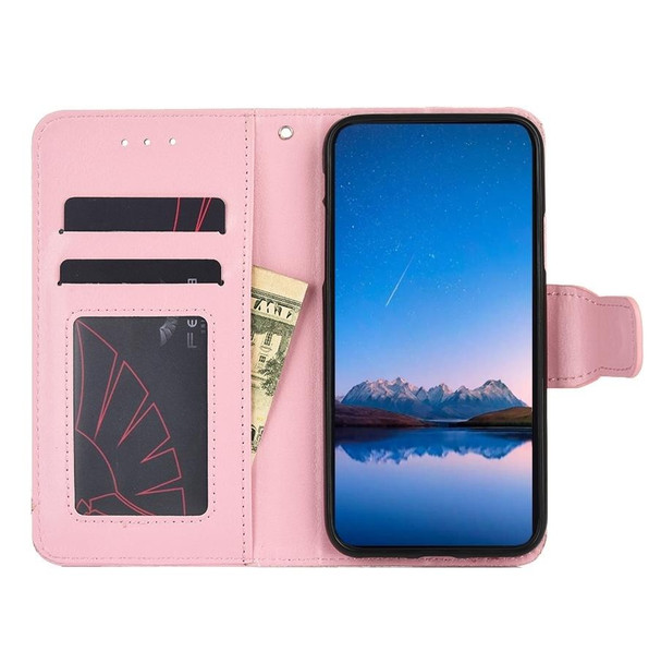 For Tecno Camon 20 Premier 5G Crystal Texture Leatherette Phone Case(Pink)