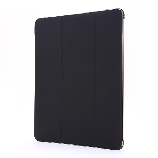 iPad 9.7 (2018) & (2017) Airbag Horizontal Flip Leather Case with Three-fold Holder & Pen Holder(Black)