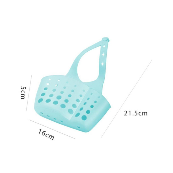 10 PCS TM15008 Adjustable Snap-On Sink Storage Hanging Basket Kitchen Drain Hanging Bag(Random Color Delivery)