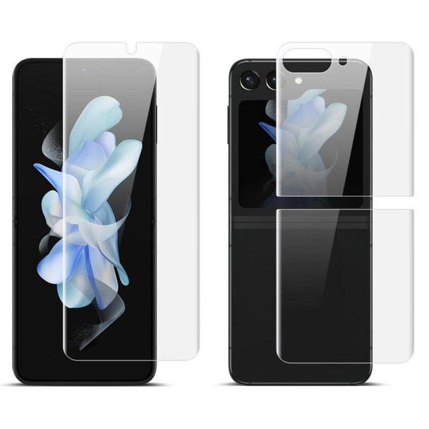 For Samsung Galaxy Z Flip5 5G imak Full Screen Hydrogel Film Front Screen + Back Protector Set