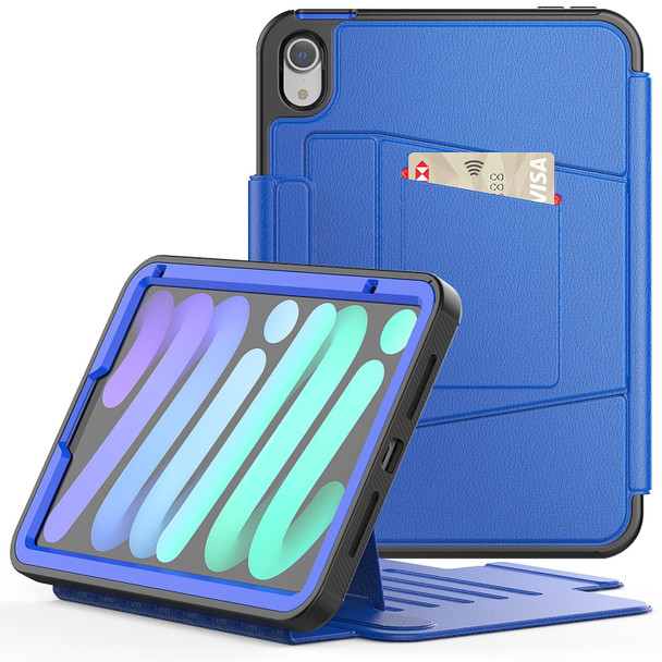 Smart B Magnetic Leather Tablet Case - iPad mini 6(Blue)