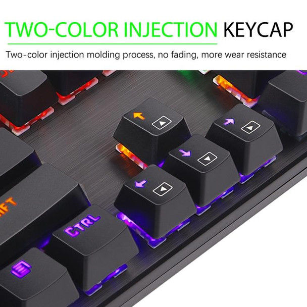 REDRAGON K208 LED Backlit Mechanical Gaming Wired Keyboard, Red Shaft