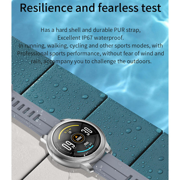 CF22 1.3 inch IPS Color Screen IP67 Waterproof Smart Watch, Support Sleep Monitor / Heart Rate Monitor / Blood Pressure Monitor(Black)