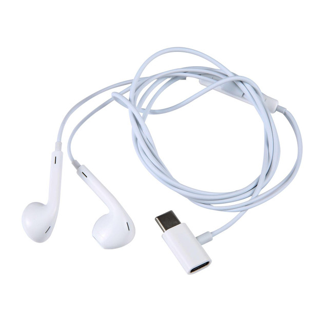 JBC-193 USB-C / Type-C Wired Control Earphone with USB-C / Type-C Interface Adapter, Support Charging / Calling