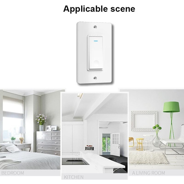 120 Type WiFi Smart Wall Touch Switch, US Plug(White)