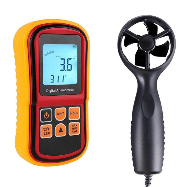 Digital Anemometer (Measurement items: Air Velocity, Air Temperature)(Red)