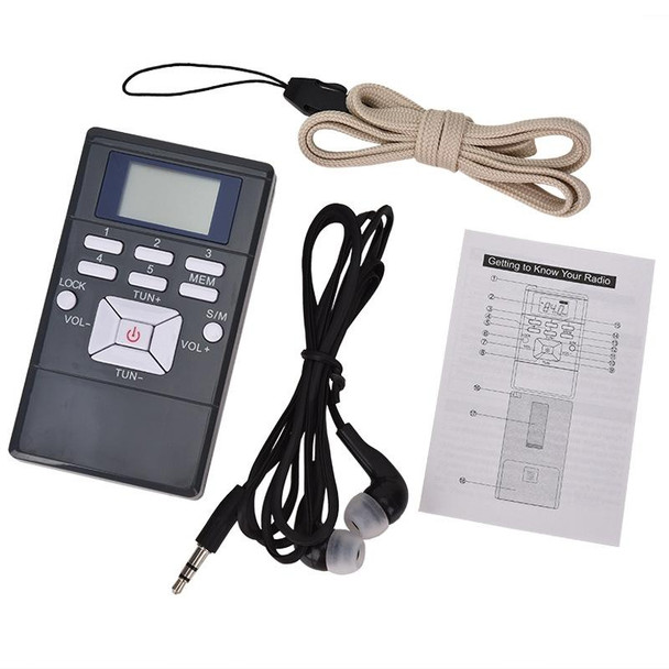 HanRongda HRD-109 Portable Mini FM Radio Conference Receiver(Silver Gray)