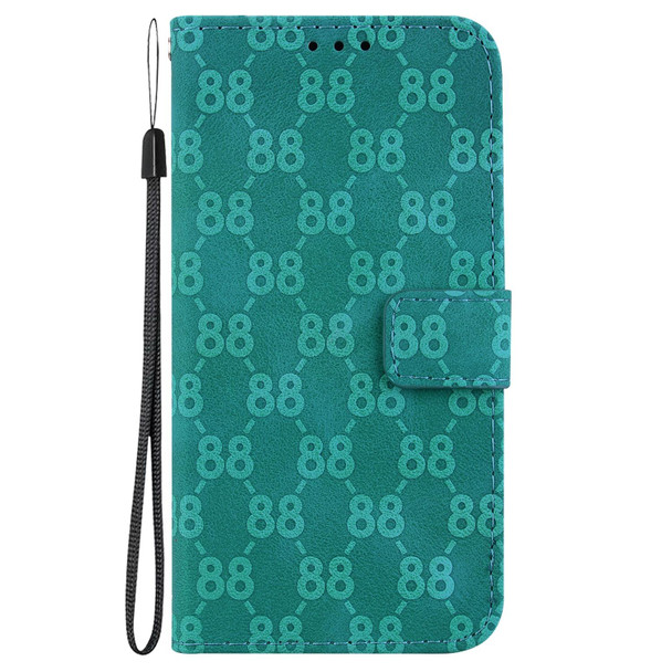 For Sony Xperia 1 III Double 8-shaped Embossed Leatherette Phone Case(Green)