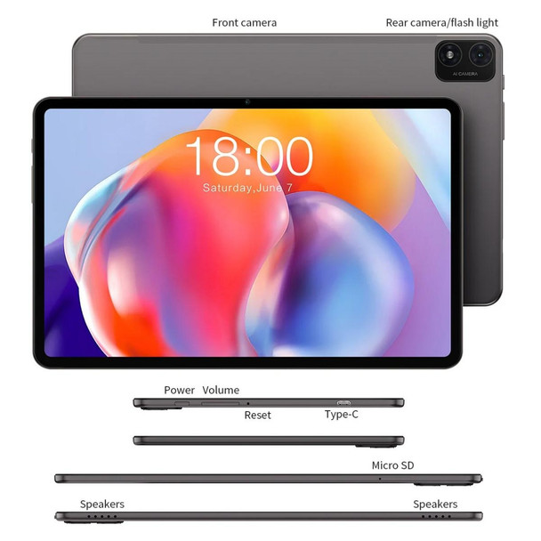 Teclast T40S Tablet PC 10.4 inch, 8GB+128GB,  Android 12 MediaTek MT8183 Octa Core, Support GPS / Face Unlocking
