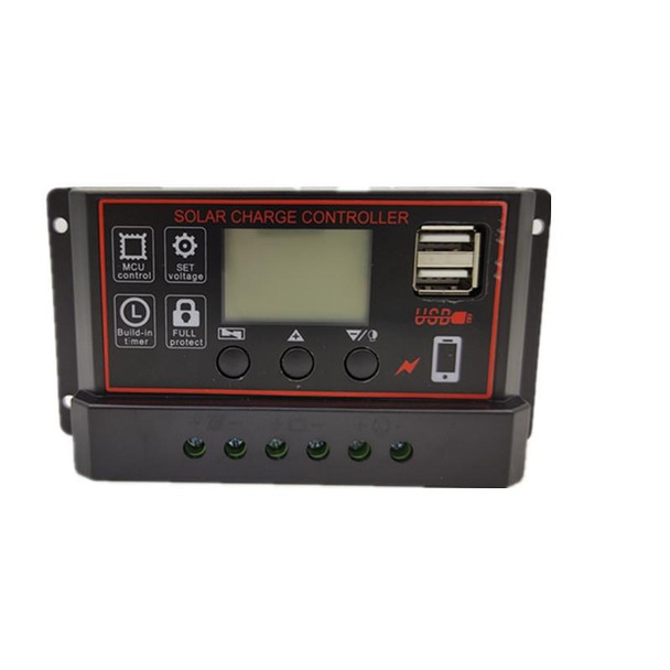 20A 12V24V Simple Solar Controller Light Time Control Solar Charge And Discharge Controller With USB